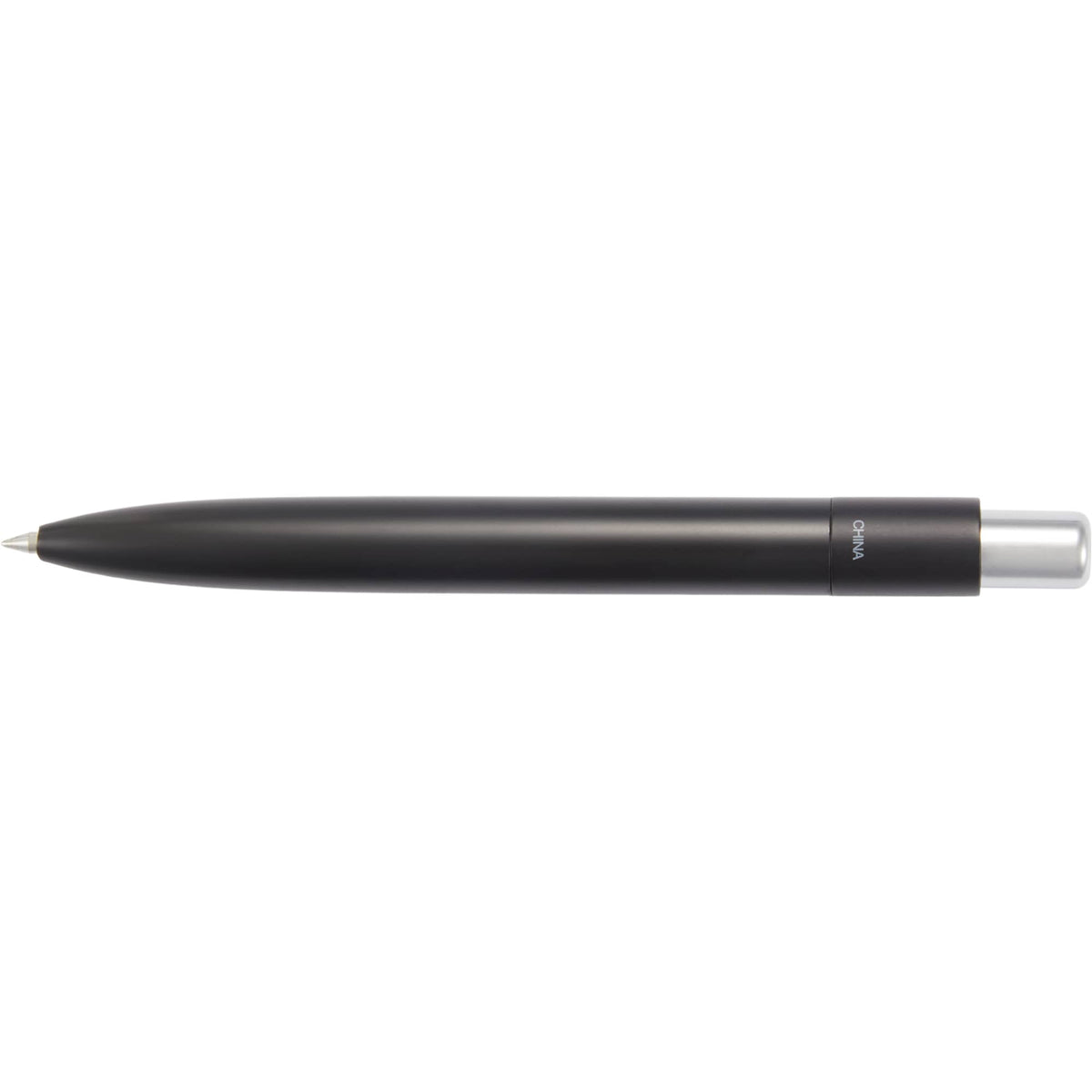 Liberty Mini Gel Pen in Recycled Aluminum Laser Engraving - Black - Top