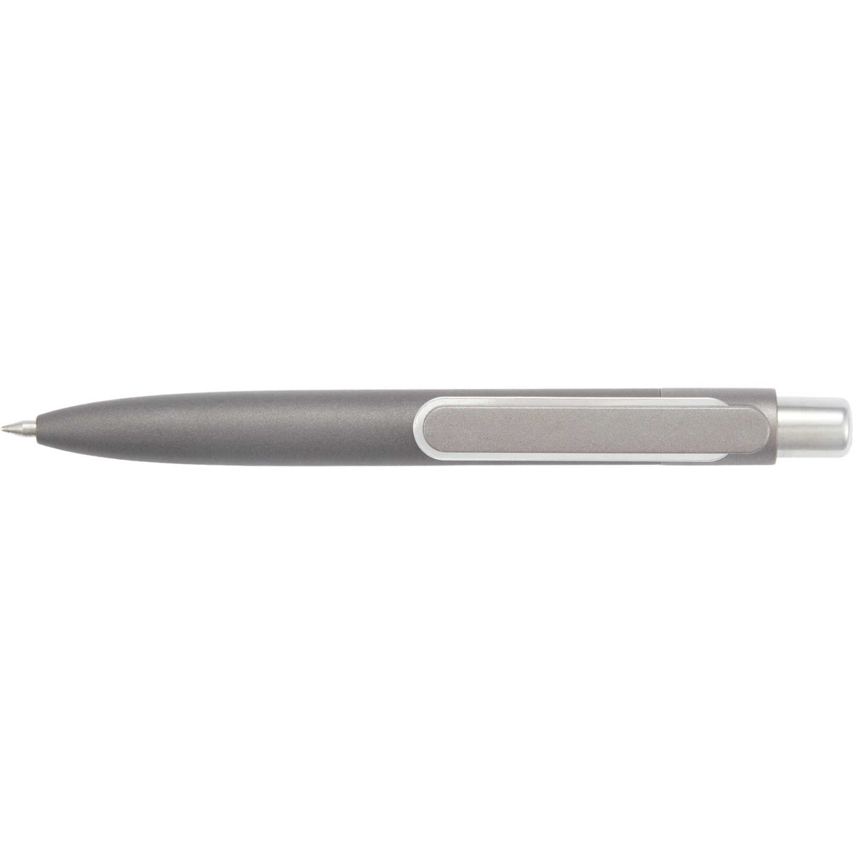 Liberty Mini Gel Pen in Recycled Aluminum Laser Engraving - Gray - Clip
