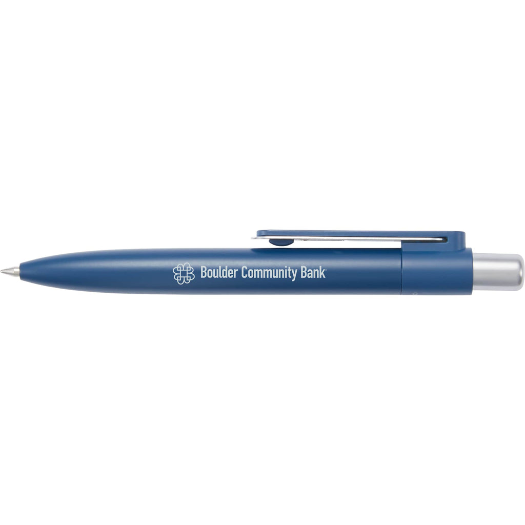 Liberty Mini Gel Pen in Recycled Aluminum Laser Engraving - Navy - Front
