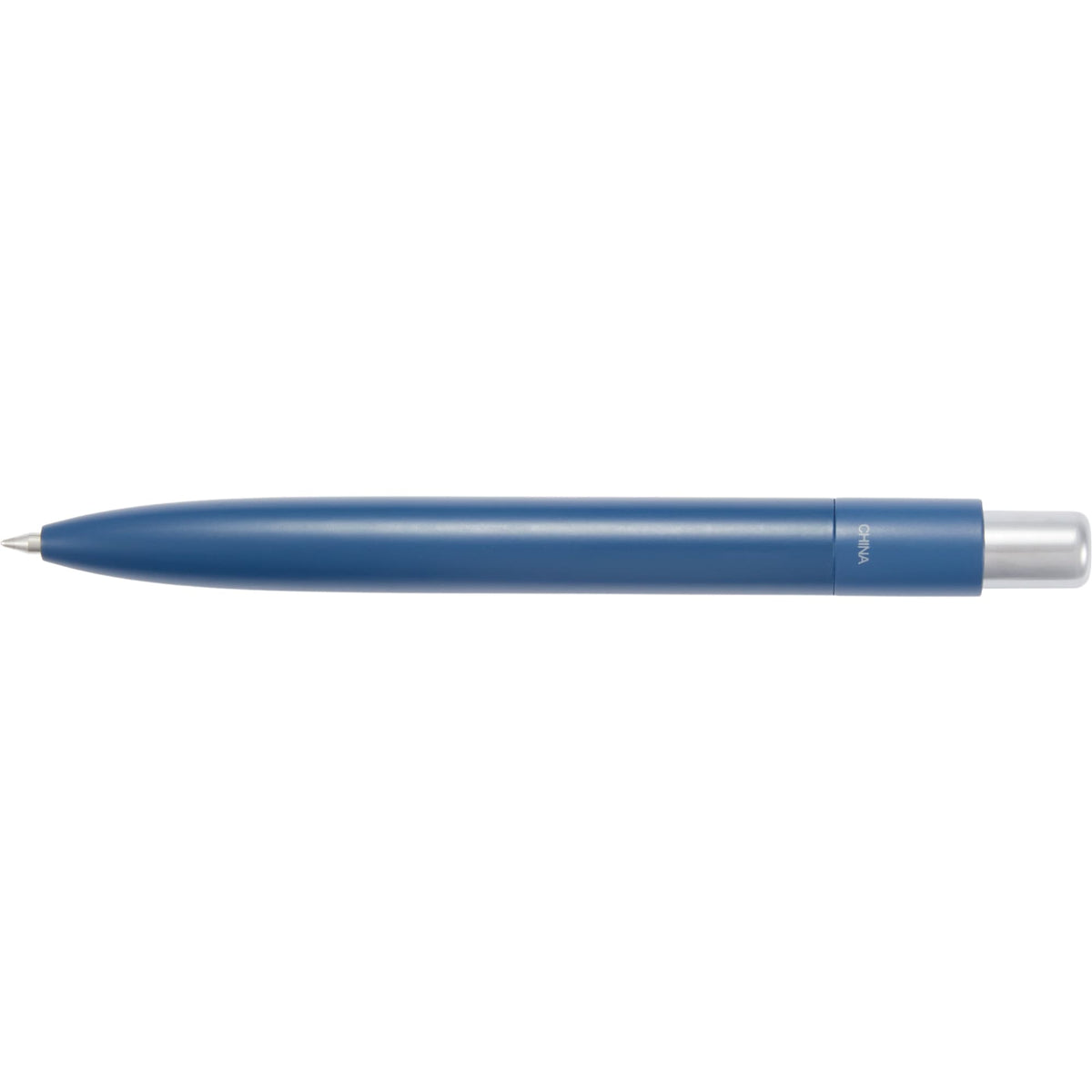 Liberty Mini Gel Pen in Recycled Aluminum - Navy - Top