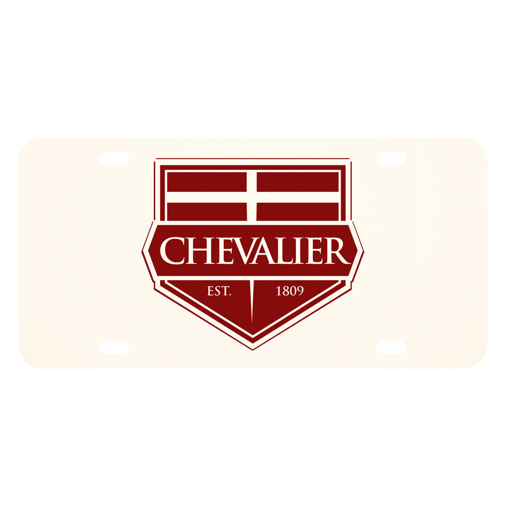 License Plate, 0.035 Gauge - White - Silk Screen