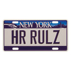 License Plate, 0.075 Gauge - White - Full Color