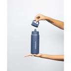 LifeStraw Go Stainless Steel Filter Bottle, 24 oz Laser Engraving - Aegean - View 3
