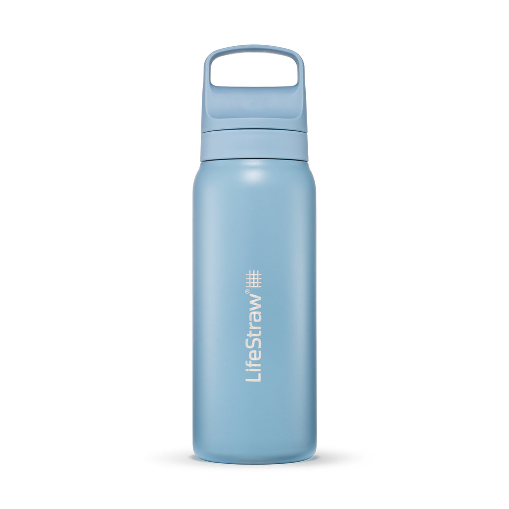 LifeStraw Go Stainless Steel Filter Bottle, 24 oz Laser Engraving - Icelandic - View 2