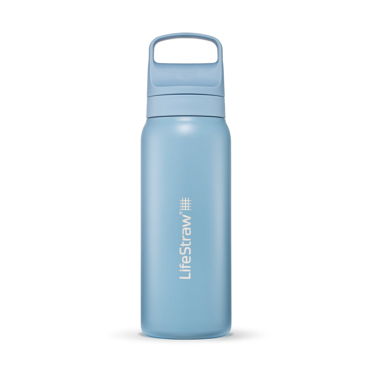 LifeStraw Go Stainless Steel Filter Bottle, 24 oz Laser Engraving - Icelandic - View 2