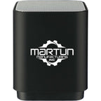 Light Up Bluetooth Speaker with LED Front Panel Laser Engraving - Black - Front