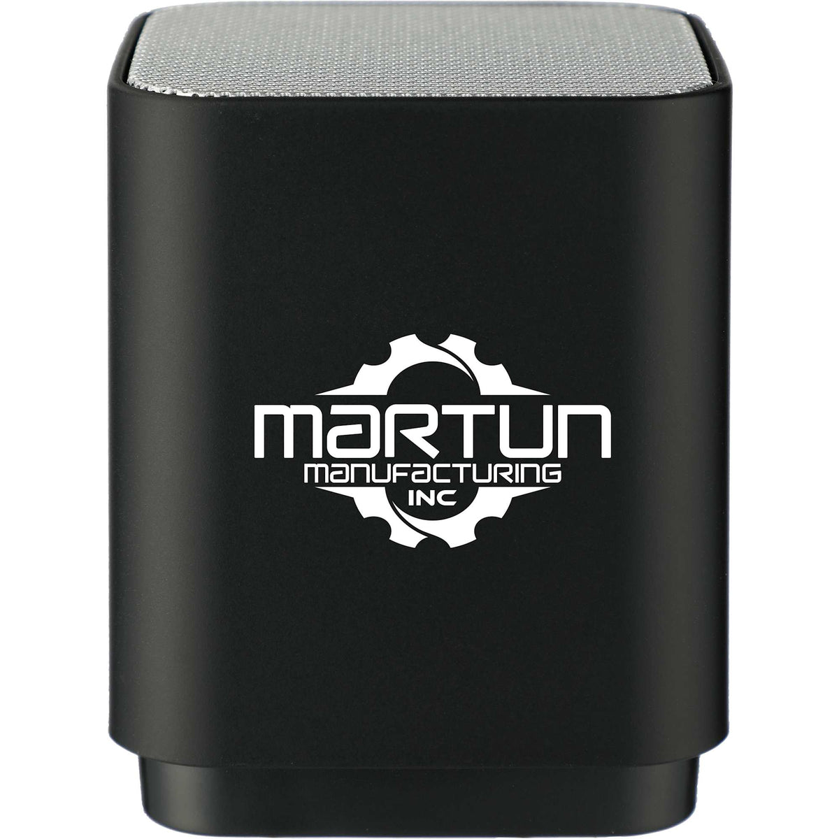Light Up Bluetooth Speaker with LED Front Panel Laser Engraving - Black - Front