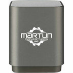 Light Up Bluetooth Speaker with LED Front Panel Laser Engraving - Graphite - Front