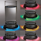 Light-Up LED Coaster - Black - Inset