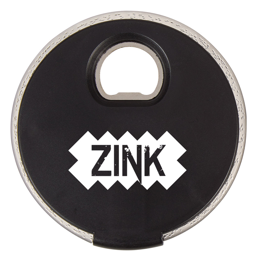 Light-Up LED Coaster - Black - Silk Screen