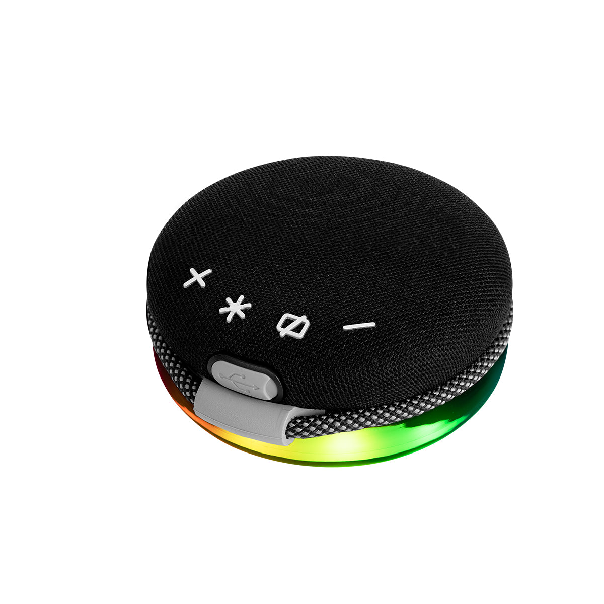 Light-Up Party Vibe Speaker - Black - Angle