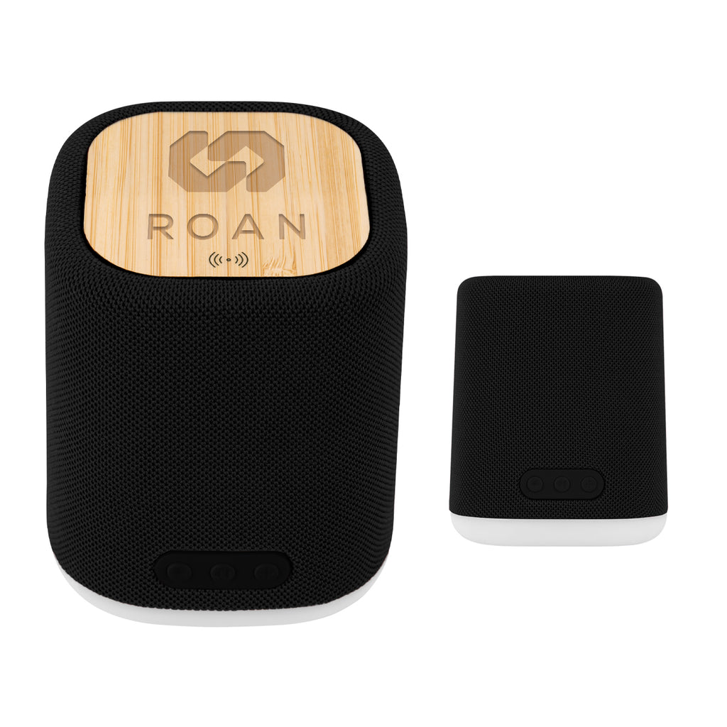 Light-Up Speaker and Wireless Charger, Recycled - Laser Engraving