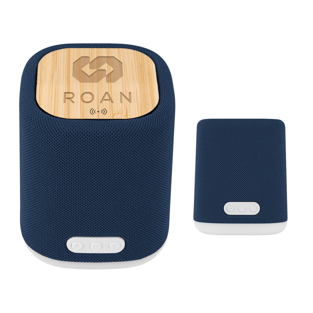 Light-Up Speaker and Wireless Charger, Recycled - Laser Engraving