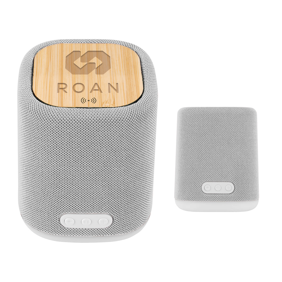 Light-Up Speaker and Wireless Charger, Recycled - Laser Engraving
