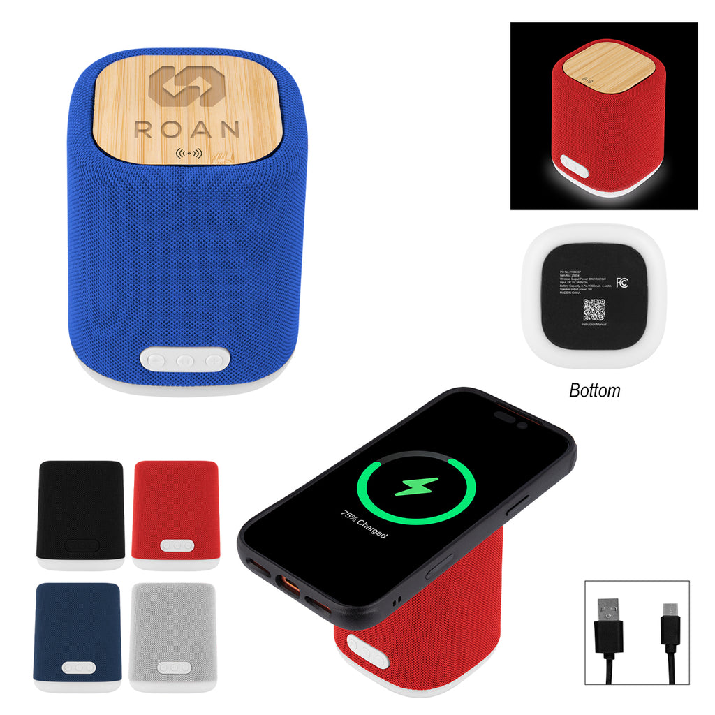 Light-Up Speaker and Wireless Charger, Recycled