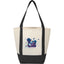 Lighthouse Mini Tote with Accent Trim Full Color - Black - Front