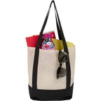 Lighthouse Mini Tote with Accent Trim Full Color - Black - Propped