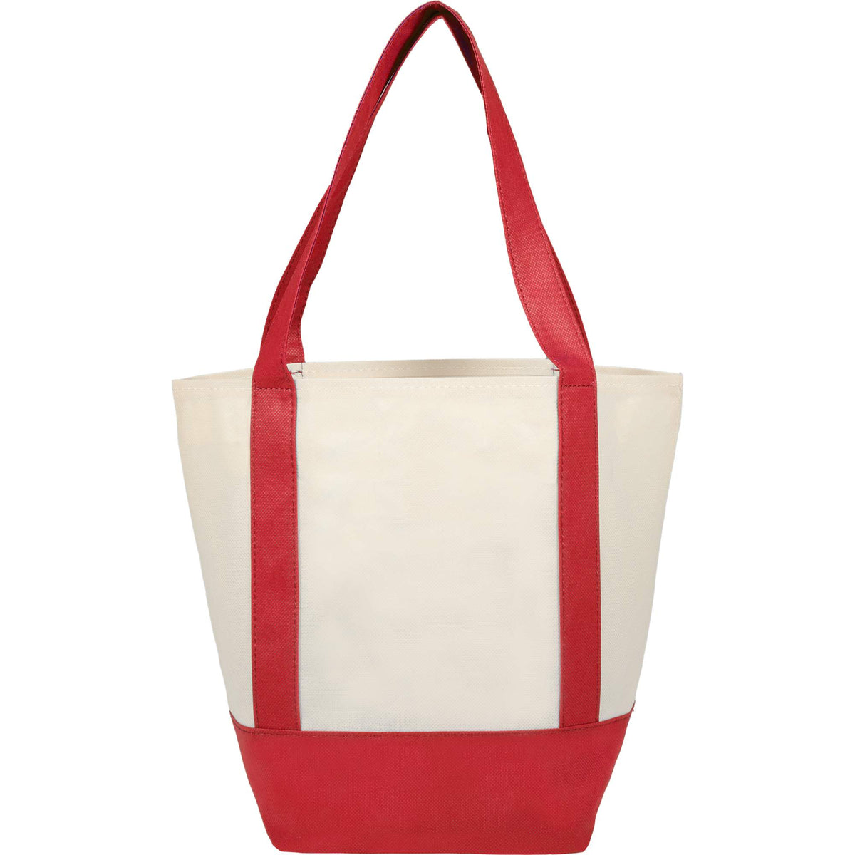 Lighthouse Mini Tote with Accent Trim Full Color - Red - Back