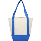 Lighthouse Mini Tote with Accent Trim Full Color - Royal - Back