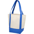 Lighthouse Mini Tote with Accent Trim Full Color - Royal - Left Angle