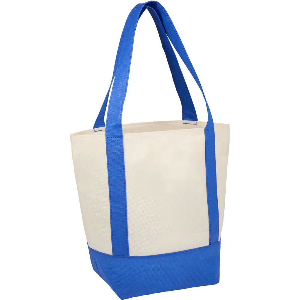 Lighthouse Mini Tote with Accent Trim Full Color - Royal - Right Angle 2