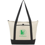 Lighthouse Non-Woven Tote Cooler for 24 Cans - Black - Front