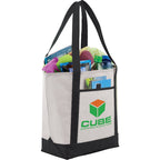 Lighthouse Tote with Front Pocket and Pen Loop - Black - Photo 2