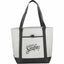 Lighthouse Tote with Front Pocket and Pen Loop Full Color - Black - Front