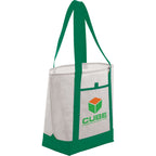 Lighthouse Tote with Front Pocket and Pen Loop Full Color - Green - Photo 2