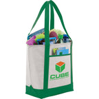 Lighthouse Tote with Front Pocket and Pen Loop Full Color - Green - Photo