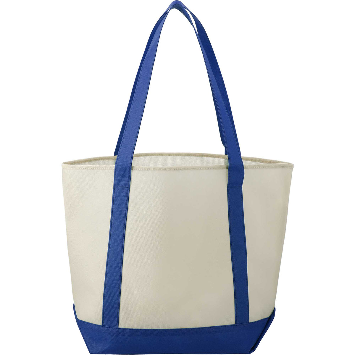 Lighthouse Tote with Front Pocket and Pen Loop Full Color - Royal Blue - Back