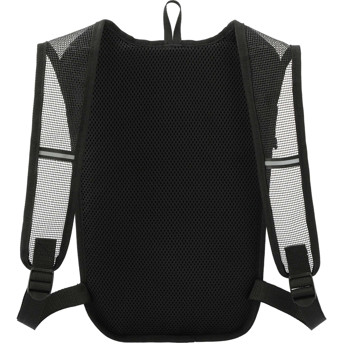 Lightweight Trail Running Backpack Full Color - Black - Back