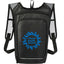 Lightweight Trail Running Backpack Full Color - Black - Front