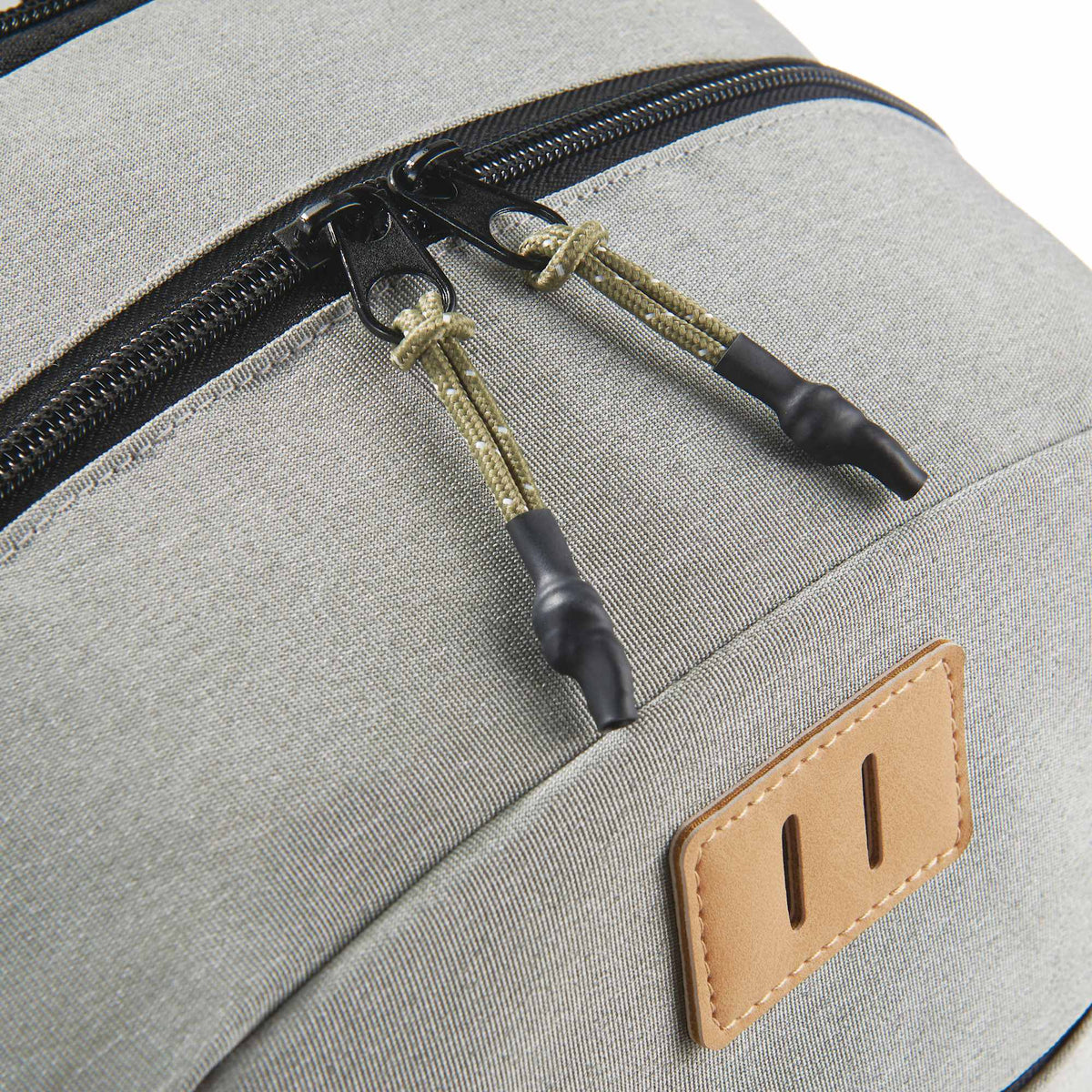 Linden Laptop Backpack with USB Port, 15 Inch Embroidery - Navy/Gray - Photo 2
