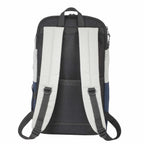 Linden Laptop Backpack with USB Port, 15 Inch Transfer - Navy/Gray - Back