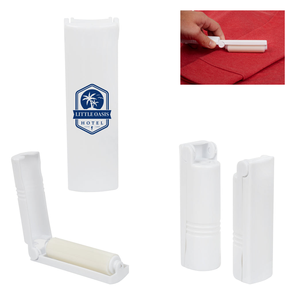 Lint Roller, Reusable - White - Pad Print