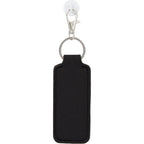 Lip Balm Holder Bottle Charm in Neoprene - Black - Back