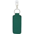 Lip Balm Holder Bottle Charm in Neoprene - Dark Green - Back
