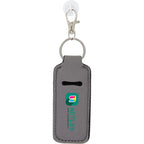 Lip Balm Holder Bottle Charm in Neoprene - Gray - Front