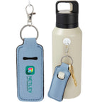 Lip Balm Holder Bottle Charm in Neoprene - Light Blue - Default