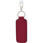 Lip Balm Holder Bottle Charm in Neoprene - Maroon - Back