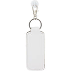 Lip Balm Holder Bottle Charm in Neoprene - White - Back