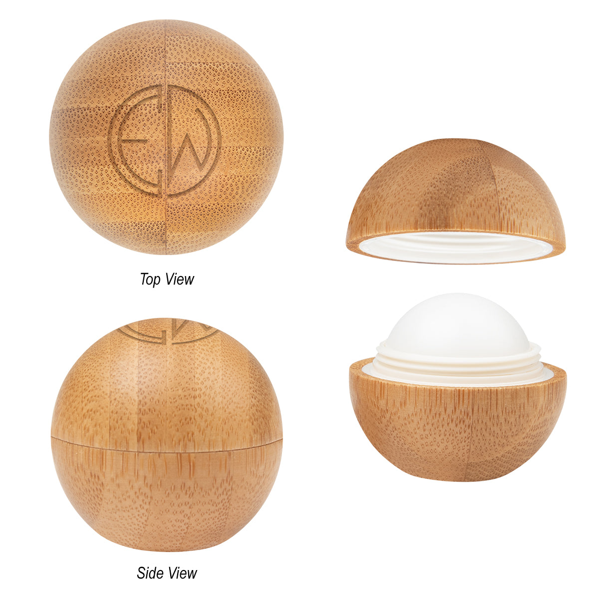 Lip Moisturizer Ball in Bamboo - Laser