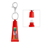 Lip Moisturizer in a Squeeze Tube with Key Ring - Red - White_Label_4CP