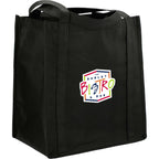 Little Juno Grocery Tote with Bottom Board - Black - Right Angle