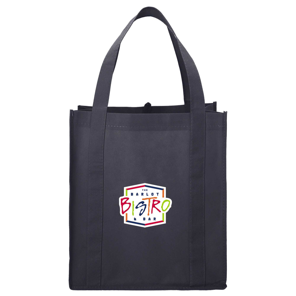 Little Juno Grocery Tote with Bottom Board - Charcoal - Front