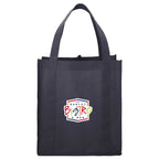 Little Juno Grocery Tote with Bottom Board Full Color - Charcoal - Front