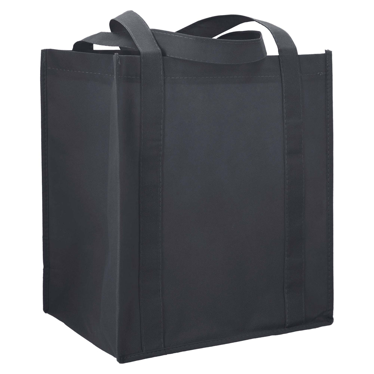 Little Juno Grocery Tote with Bottom Board Full Color - Charcoal - Right Angle 2