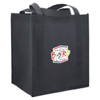Little Juno Grocery Tote with Bottom Board Full Color - Charcoal - Right Angle