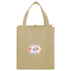Little Juno Grocery Tote with Bottom Board Full Color - Cream - Front